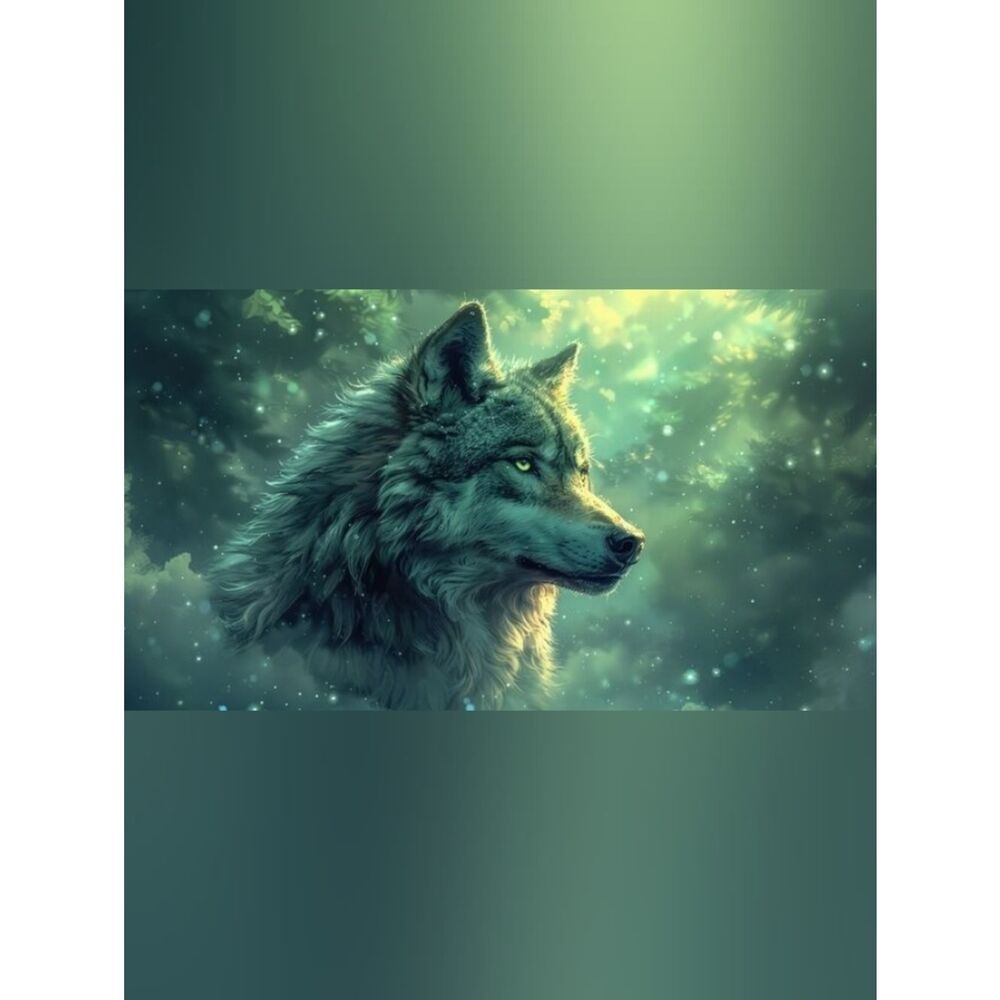 Mystical Wolf Custom Fridge Magnet Kitchen Home Decor
